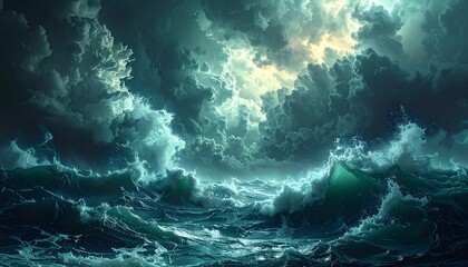 Fototapeta premium Sturm über dem Meer – Gewaltige Naturkräfte