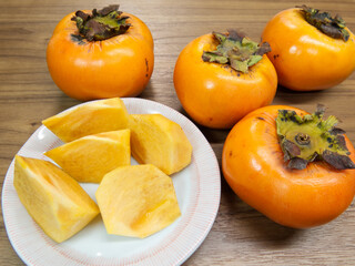 路地物の柿　カット