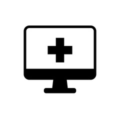 Fototapeta premium 電子カルテをイメージした医療系アイコン