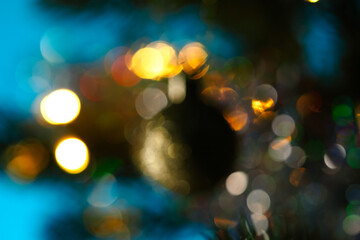 Abstract Festive Bokeh with Soft Light and Color