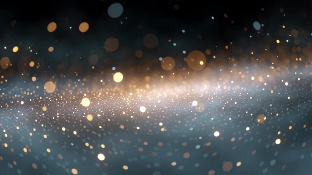 Cosmic dust and star field with glowing bokeh lights shimmering particles glow galaxy space light particle shimmer dust star bokeh glow shimmer galaxy space light