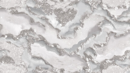 A beautiful texture showcases soft white and silver tones, creating a serene and elegant atmosphere. The gentle waves and sparkles invite creativity in home decor. Cloud Dancer Color of the Year