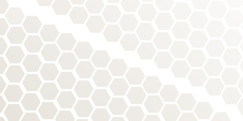 "Minimal white hexagon pattern background with soft gradient tones. Clean geometric honeycomb design ideal for modern presentations,tech templates,banners, websites,and professional graphic projects.