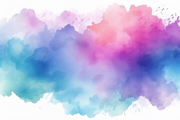 A vibrant watercolor design featuring soft swirls of pink, blue, and purple, creating an ethereal and dreamy atmosphere.
