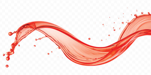 dynamic smooth liquid fresh water splash in different color and curve style isolated on white background