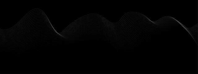 Minimalist Abstract White Wave Lines Vector Illustration Design Featuring Smooth Flowing Curves on a Clean White Background.