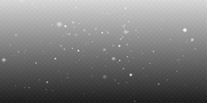 Realistic snowflakes falling pattern PNG vector transparent.
