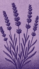 Fototapeta premium Lavender textured elegance mobile wallpaper