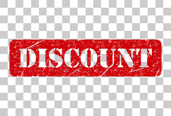 Discount stamp symbol, label sticker sign button, text banner vector illustration .