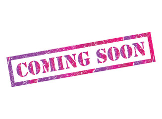 Coming soon stamp symbol, label sticker sign button, text banner vector illustration .