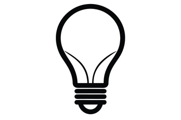 color changing bulb outline vector icon silhouette
