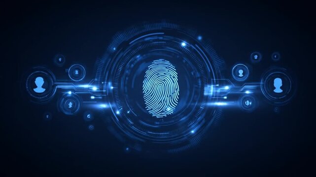 Digital fingerprint security system data network authentication identity
