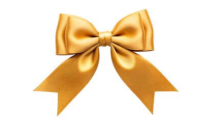 Shiny gold bow for decoration