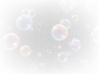 Bubble cluster on transparent background PNG