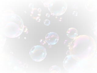 Floating transparent sphere bubble PNG