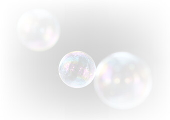 Shimmering transparent bubble overlay PNG