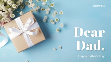 Dear dad blog banner template