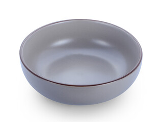 empty bowl isolated on white background.