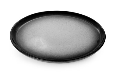 empty plate isolated on white background.