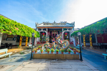 Temple in the Hoi An ancient town in Quang Nam Province of Vietnam