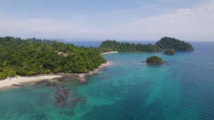 Aerial View of Coiba Island, Panama