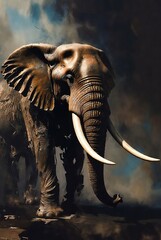 Obraz premium Elephant animal trunk 