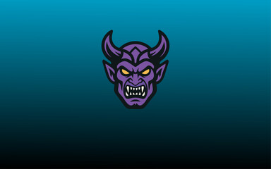 Warrior-esport-mascot-design-logo-gold-color-icons-gradient-background