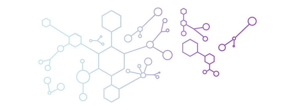 abstract liquid wave background, abstract liquid wave, abstract blue background, Chemical formula. Molecular pattern isolated.