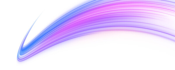 Pink electric lines race across an open void. Their bright traces spread like fast synthetic sparks. The visual theme highlights speed and creative energy. PNG © Extrastock