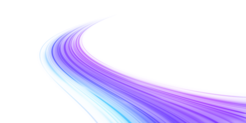 Neon light spirals twist over a dark cosmic backdrop. Motion blur adds dynamic energy and a sense of high-speed motion. Perfect for sci-fi and cyber visuals. PNG