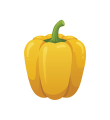 Vibrant Yellow Bell Pepper Illustration