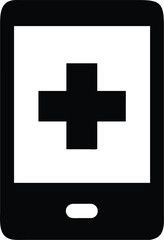 Medical App Interface With Heart Flat Filled Icon