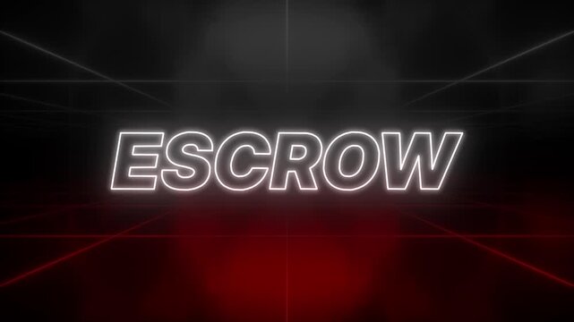 Escrow Text 80s Style &ndash; Retro Aesthetic Background