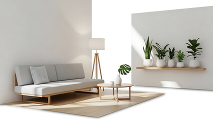 Interior with sofa
