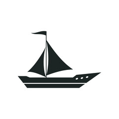 boat icon logo EPS template icons vector illustration transparent background