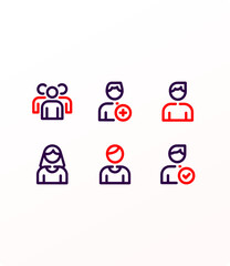 Nature and plants icon set