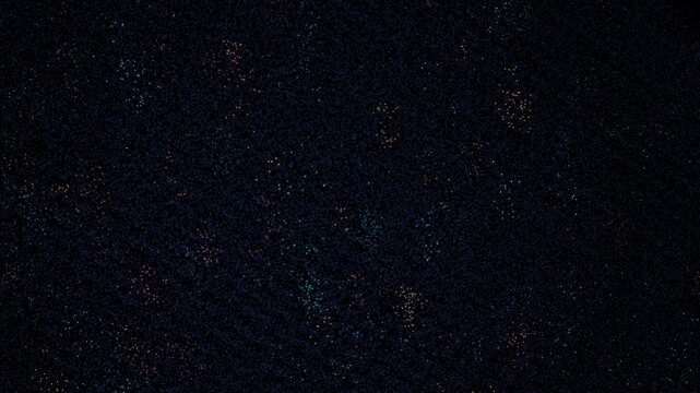 rich black surface featuring delicate color splashes and shimmering micro particles