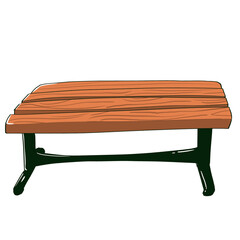 ベンチのシンプルなベクターイラスト