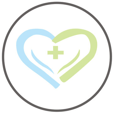 Minimalist and modern medical emblem logo. Perfect for clinics, hospitals, pharmacies, healthcare services, and health-related projects.