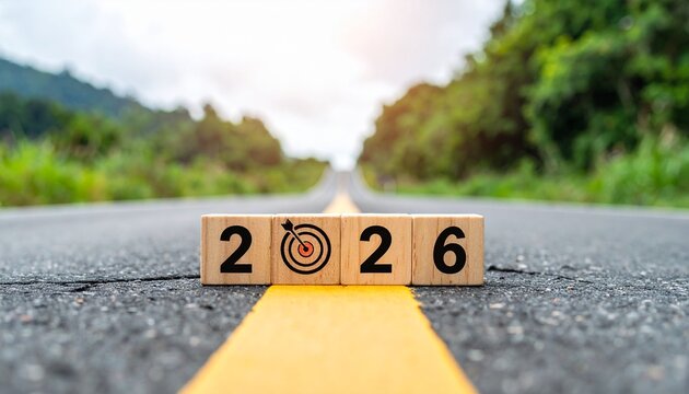Embark on your 2026 journey with clear vision and unwavering focus, driving towards your ultimate goals on an open road.
