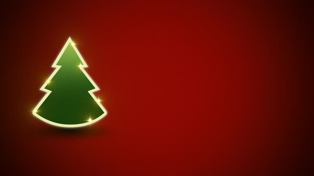 bright neon green tree emblem highlighted by bold red outline for branding purposes
