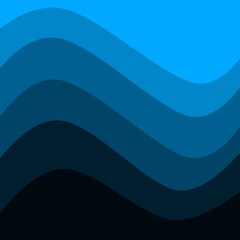 Blue Dark Wave Gradient Background