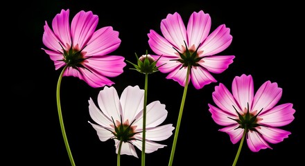pink cosmos flowers