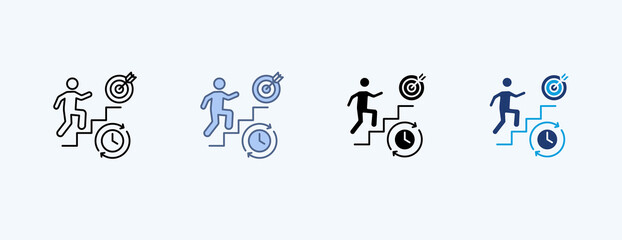 Goal Orientation Multiple Icon Illustration Vector