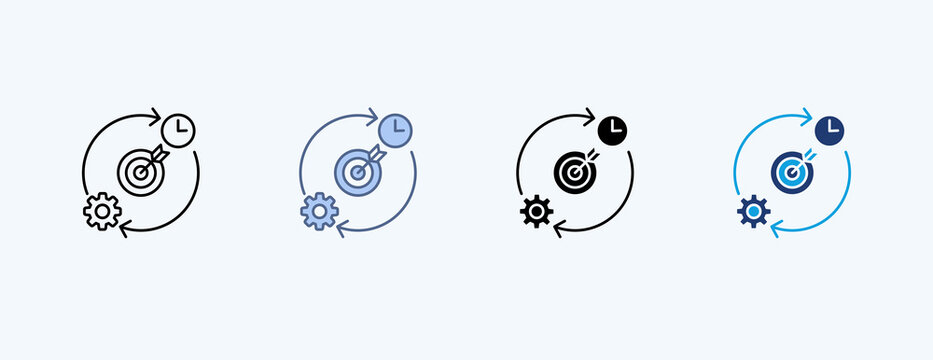 Effectiveness Multiple Icon Illustration Vector