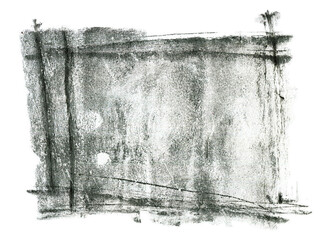 Grunge frame, printed frame. Print with space for your text or image. Isolated on a white background