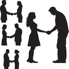 silhouette of couple