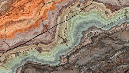 Striking colorful rock formations reveal Earths geological history and natural beauty