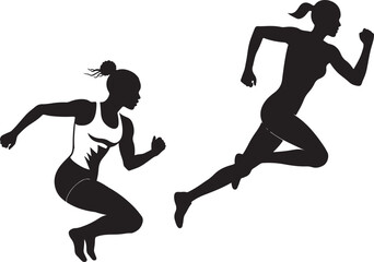 runners vector silhouettes, silhouette of a man, silhouette, runner, athlete, silhouettes, player, sports, ball, vector, sport, run, people, football, jump, men, action, running, body, jogging, exerci