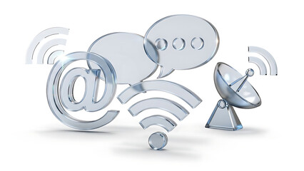 Communication technology abstract concept representation